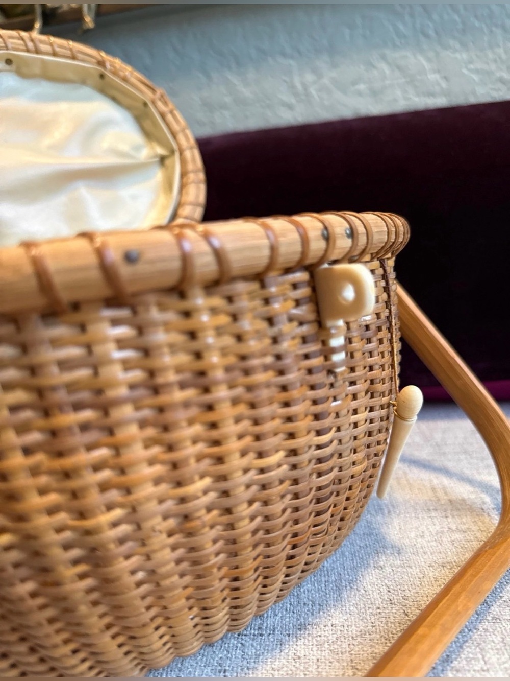 Nantucket Basket, c1988 unique and collectible Handbag or basket or best offer - Picture 8 of 12